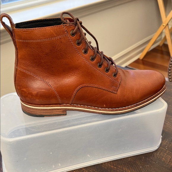 Helm The Zind Teak Men Classic Cognac Leather Chukka Boot 11.5 Comfort footwear main image 4